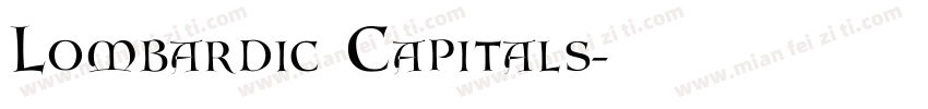 Lombardic Capitals字体转换